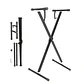 Atril Hebikuo Q-1XC para Teclado Simple   - Miniatura 4