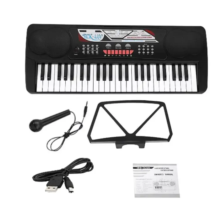 Teclado Electrónico Hebikuo MK-4100 de 49 Teclas 6