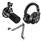 Kit Streaming Micrófono PD200x + Audífonos Mh700 + Brazo Ba20  - Miniatura 1