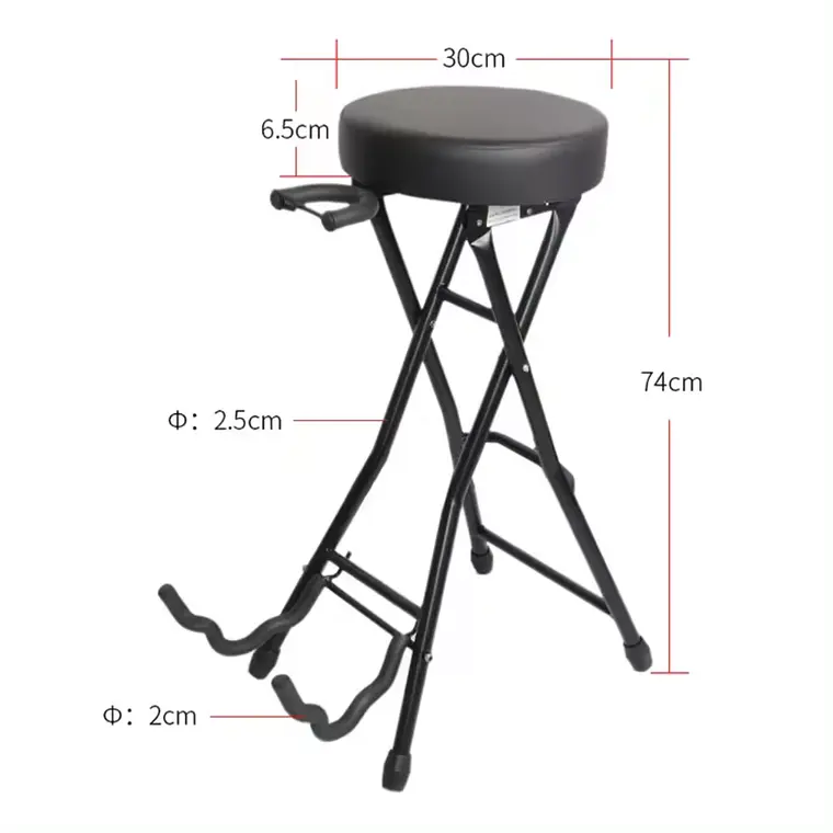 Sillín Hebikuo MA81 con Soporte para Guitarra  3