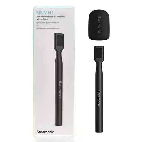 Soporte de mano Saramonic SR-MH1 para micrófono con clip