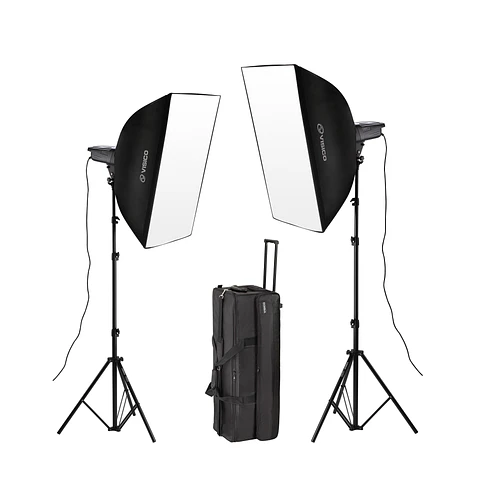 Kit de estudio Visico VE-300 Plus II Fotográfico Profesional