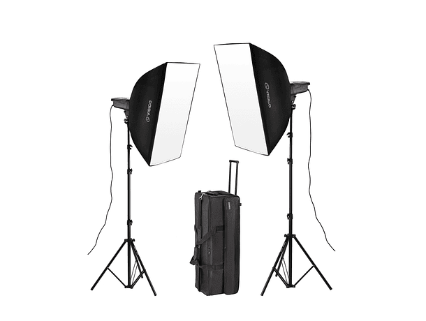 Kit de estudio Visico VE-300 Plus II Fotográfico Profesional