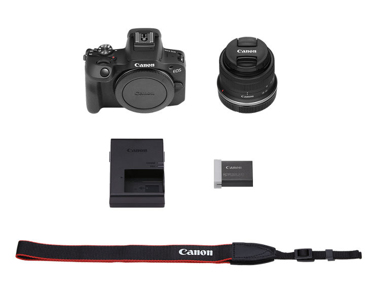 Cámara Canon Mirrorless EOS R100 + Lente RF-S 18-45mm f/4.5-6.3 IS STM 7