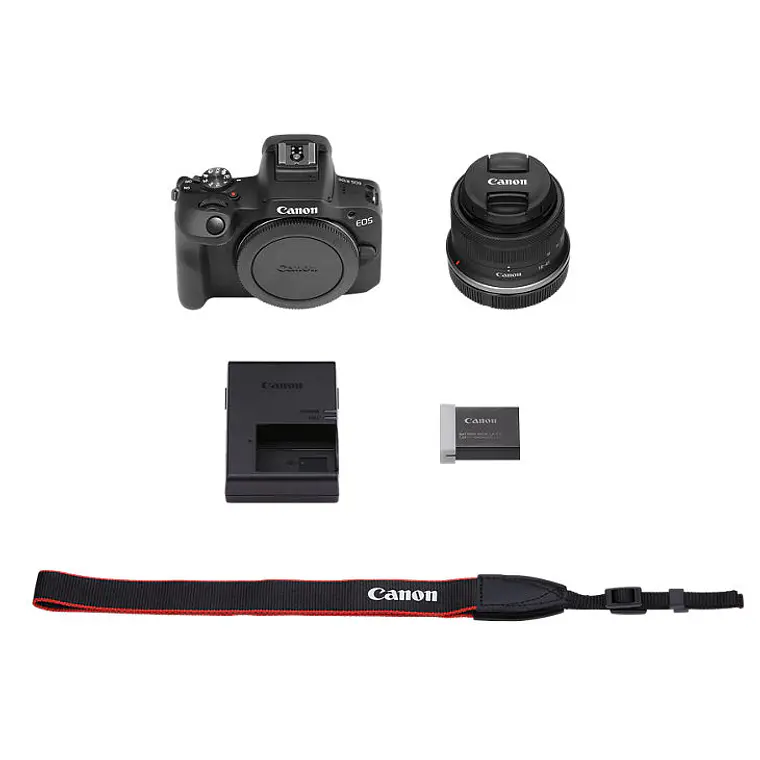 Cámara Canon Mirrorless EOS R100 + Lente RF-S 18-45mm f/4.5-6.3 IS STM 7