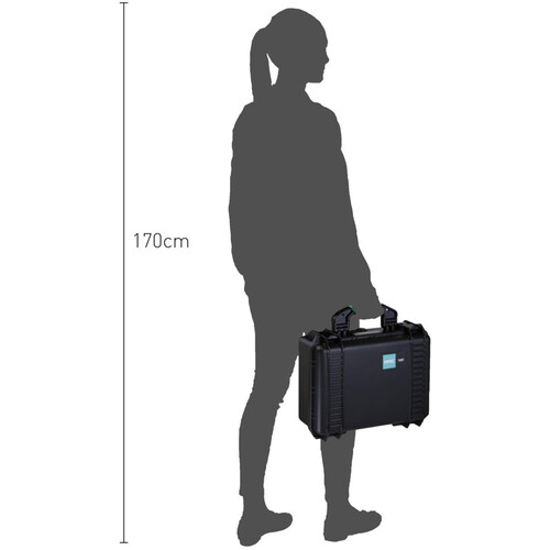 Maletín Rígido HPRC 2400F con Espuma - Negro 2