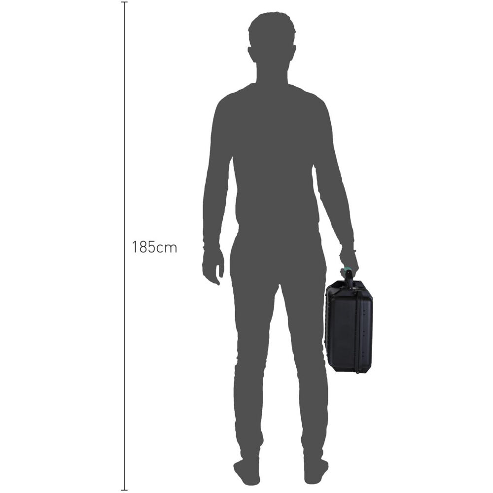 Maletín Rígido HPRC 2400F con Espuma - Negro 5