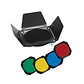 BarnDoor Visico BD-200 Con Geles De Colores - Miniatura 2