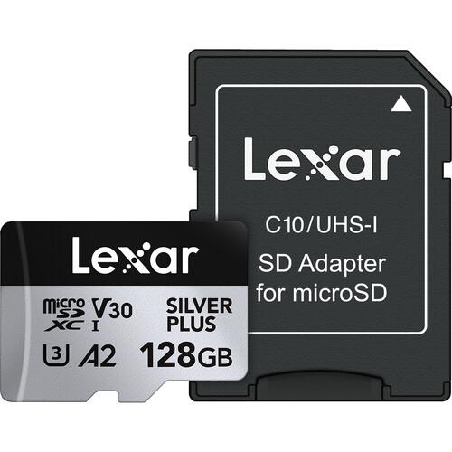 Memoria lexar 128GB MICRO SDXC SIL.PLUS UHS-I V30 205mb/s/150mb/s  1