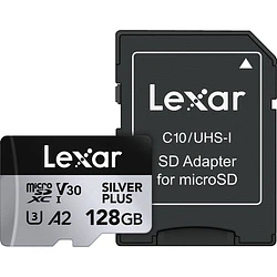 Memoria Lexar 128GB MICRO SDXC SIL.PLUS UHS-I V30 205mb/s/150mb/s 
