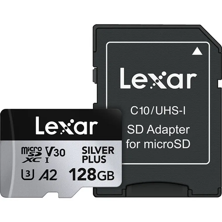 Memoria Lexar 128GB MICRO SDXC SIL.PLUS UHS-I V30 205mb/s/150mb/s  1