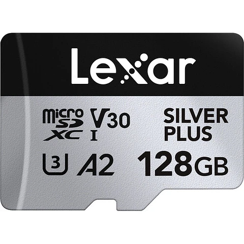 Memoria Lexar 128GB MICRO SDXC SIL.PLUS UHS-I V30 205mb/s/150mb/s 