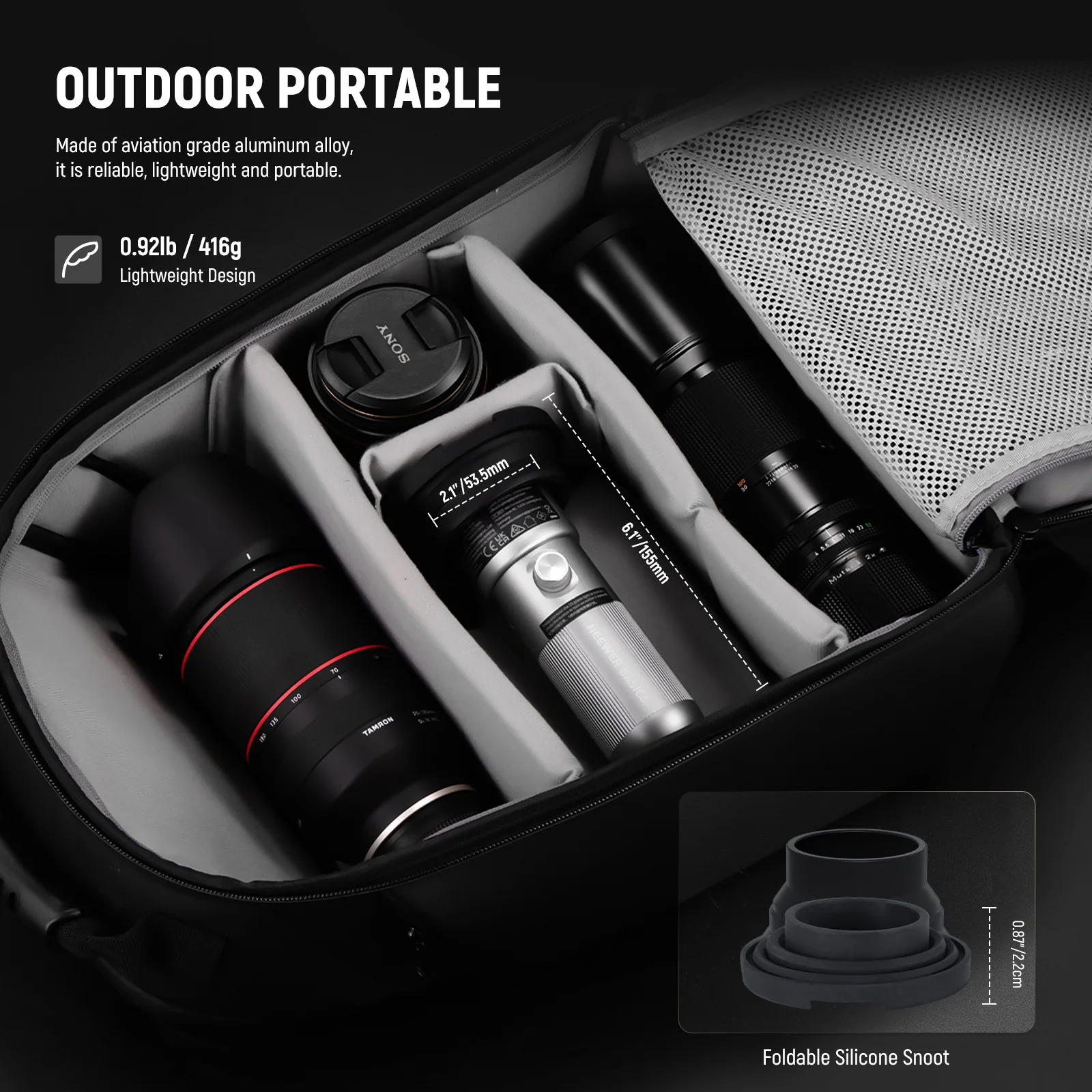 Linterna Portátil Neewer Basics FL10 para Fotografía  7