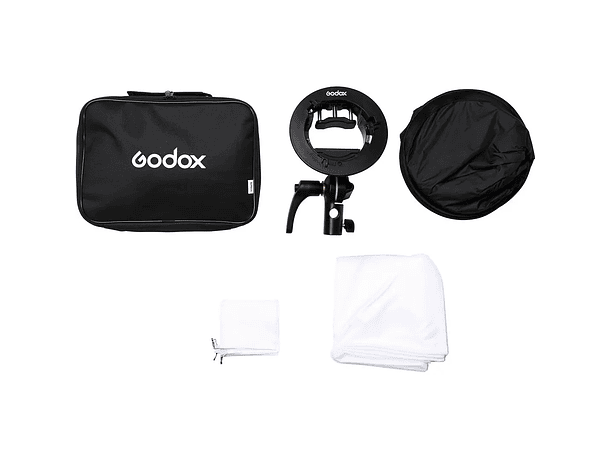 Softbox Godox 60x60cm + Adaptador S2 para Flash