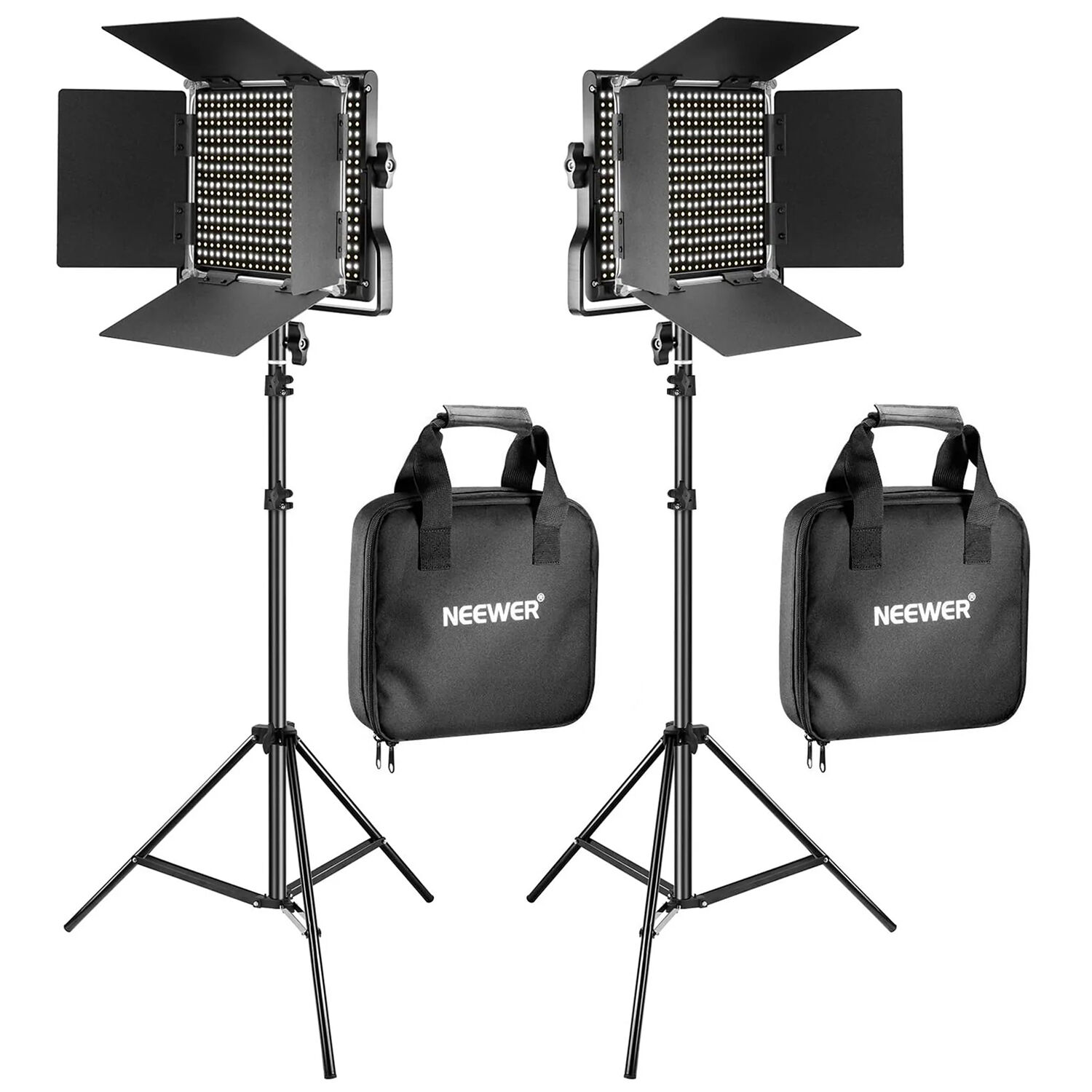 Kit LED Bicolor Neewer NL660 con 2 Luces con Soportes 1