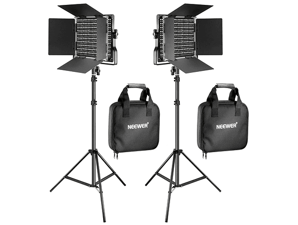 Kit LED Bicolor Neewer NL660 con 2 Luces con Soportes