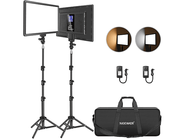 Kit de Panel Neewer NL-192AI de Luz LED Bicolor