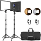 Kit de Panel Neewer NL-192AI de Luz LED Bicolor - Miniatura 1
