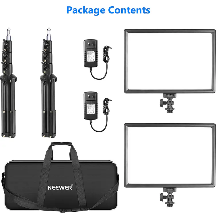 Kit de Panel Neewer NL-192AI de Luz LED Bicolor 8