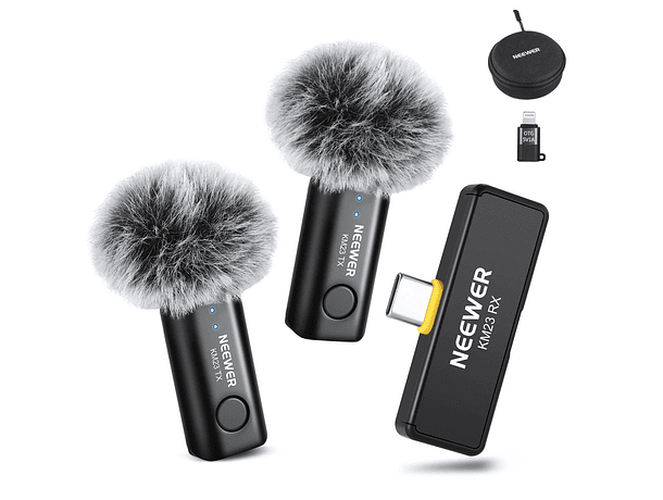 Kit de Micrófono Inalámbrico Neewer KM23 de Solapa