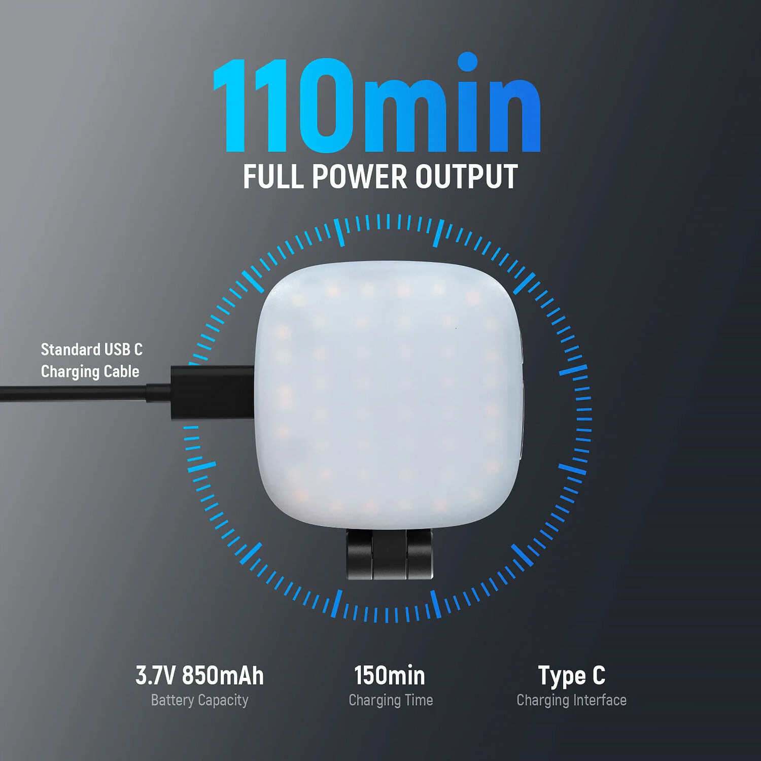 Luz Magnética Neewer Basics NL48B para Selfies - Blanco 7