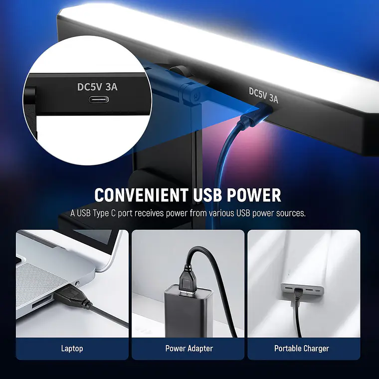 Barra de Luz Bicolor Neewer dual L10 para Monitores 5