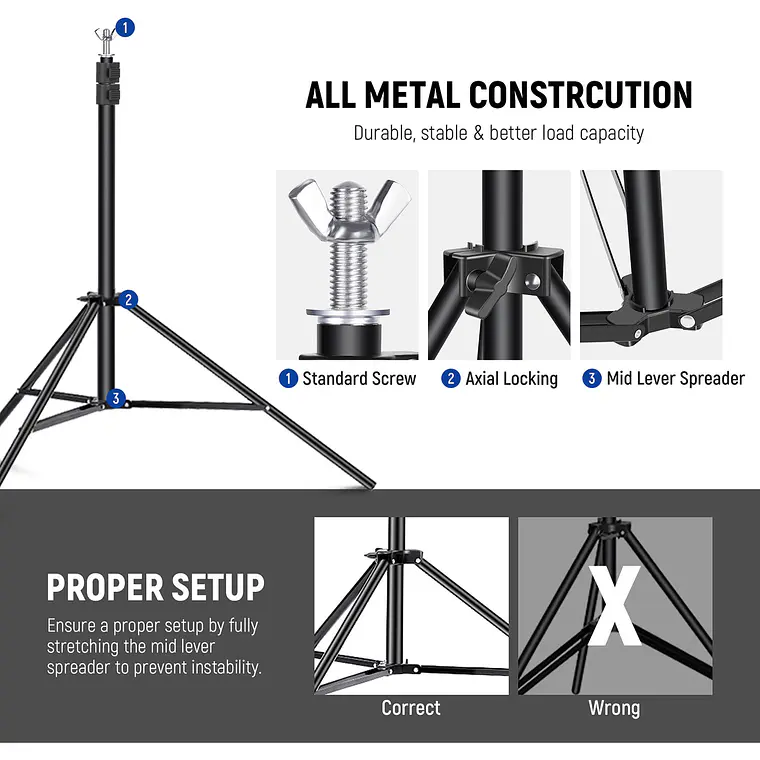 Soporte de fondos Neewer para Telón de Fondo  5