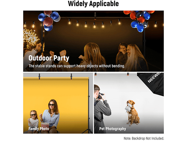 Sistema de Soporte Neewer para Telón de Fondo 