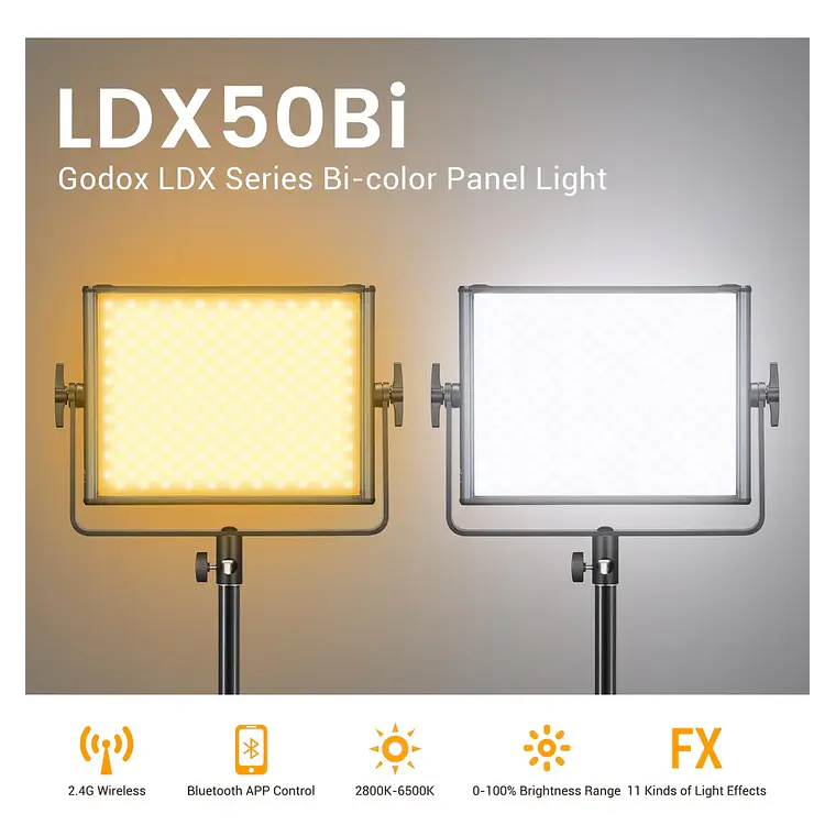 Panel LED Godox LDX50Bi - Bi-Color 11