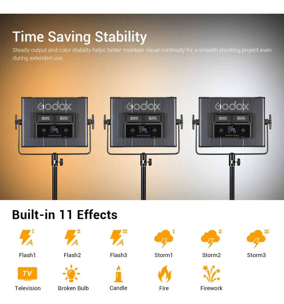 Panel LED Godox LDX50Bi - Bi-Color 12