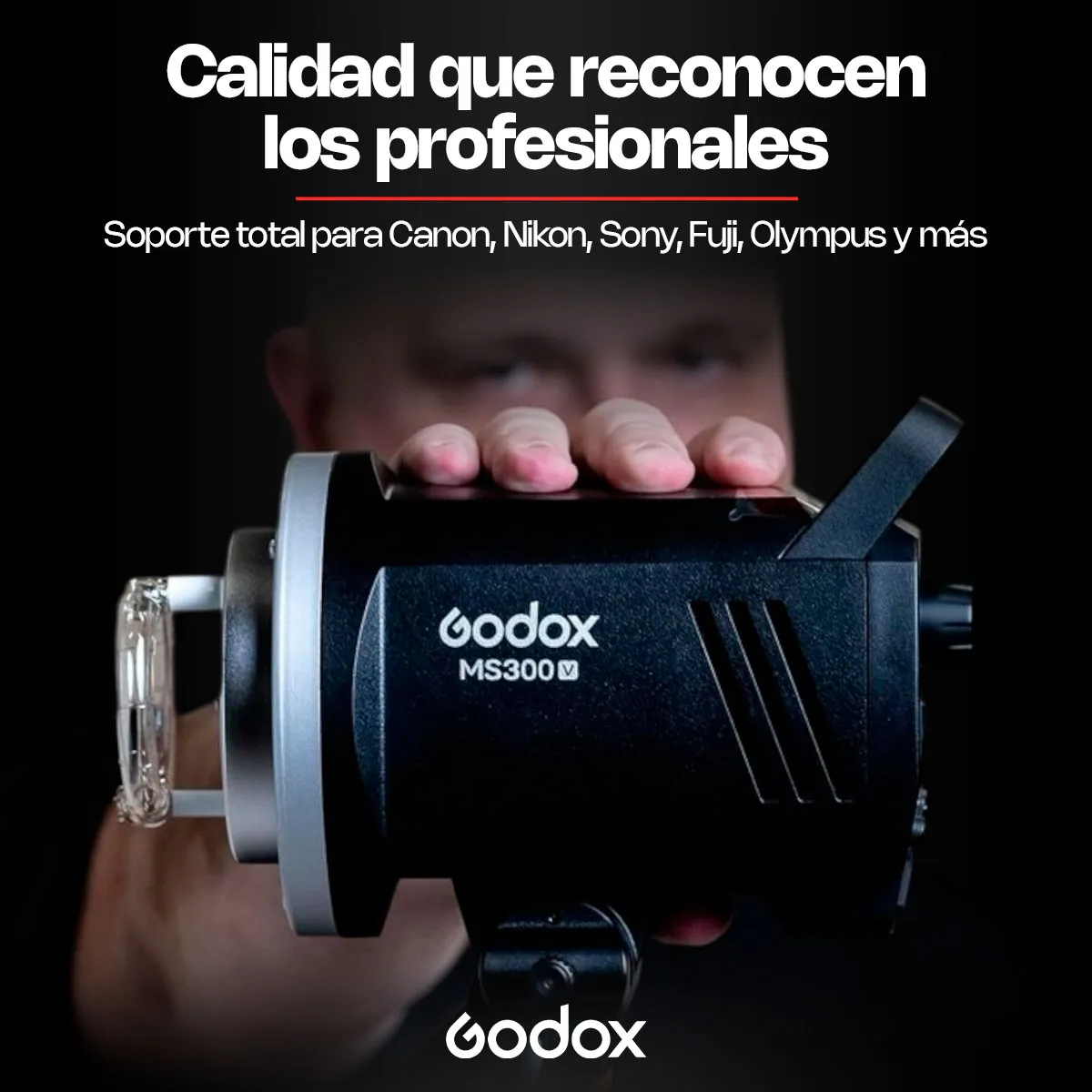 Flash de Estudio Godox MS300V - 300W 11