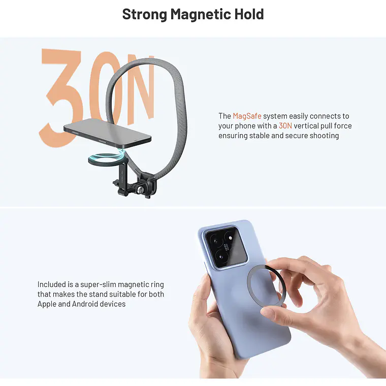 Soporte Magnético PGYTECH de Cuello CapLock para Smartphone 6