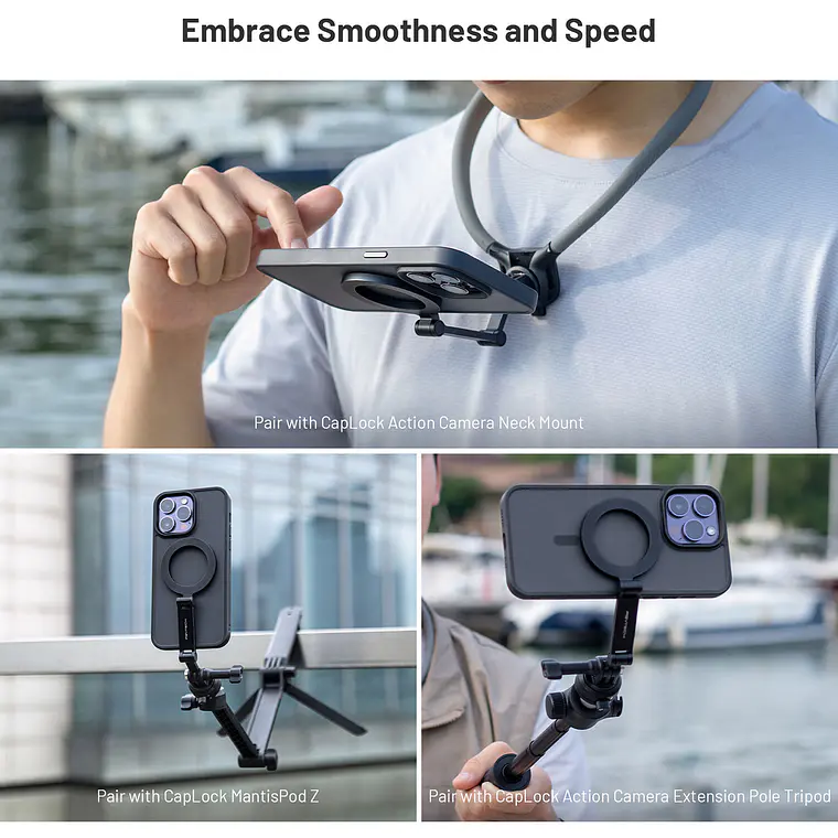Soporte Magnético PGYTECH de Cuello CapLock para Smartphone 8