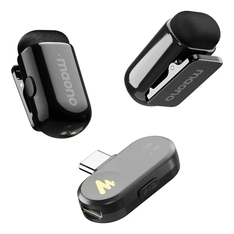 Microfono Lavalier Maono Wave T1 Mini Doble USB-C 1
