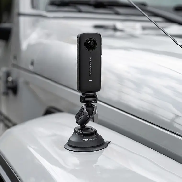 Ventosa PGYTECH Action Camera con Cabezal de Bola CapLock 7