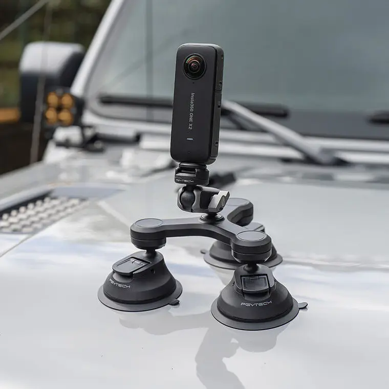 Ventosa Triple PGYTECH con Cabezal de Bola CapLock Prong 9