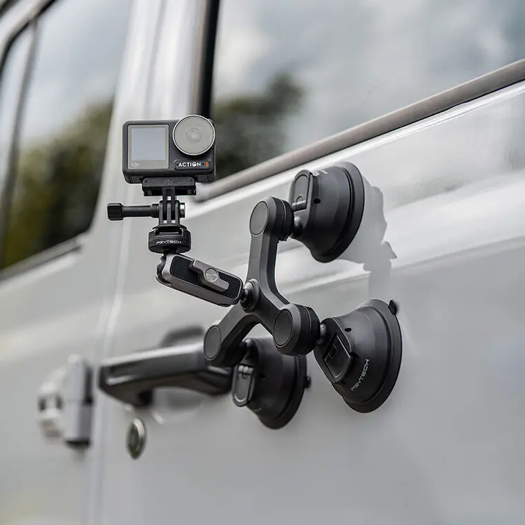 Ventosa Triple PGYTECH con Cabezal de Bola CapLock Prong 8