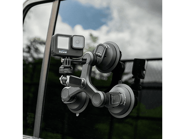 Ventosa Triple PGYTECH con Cabezal de Bola CapLock Prong