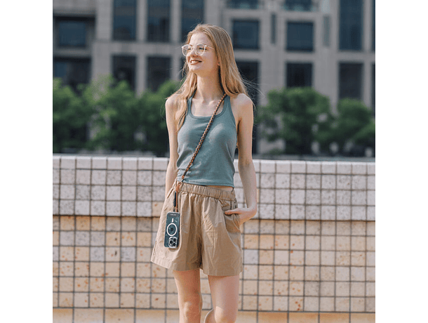 Correa Trenzada PGYTECH LinkGo para Smartphone - Rosa Coral