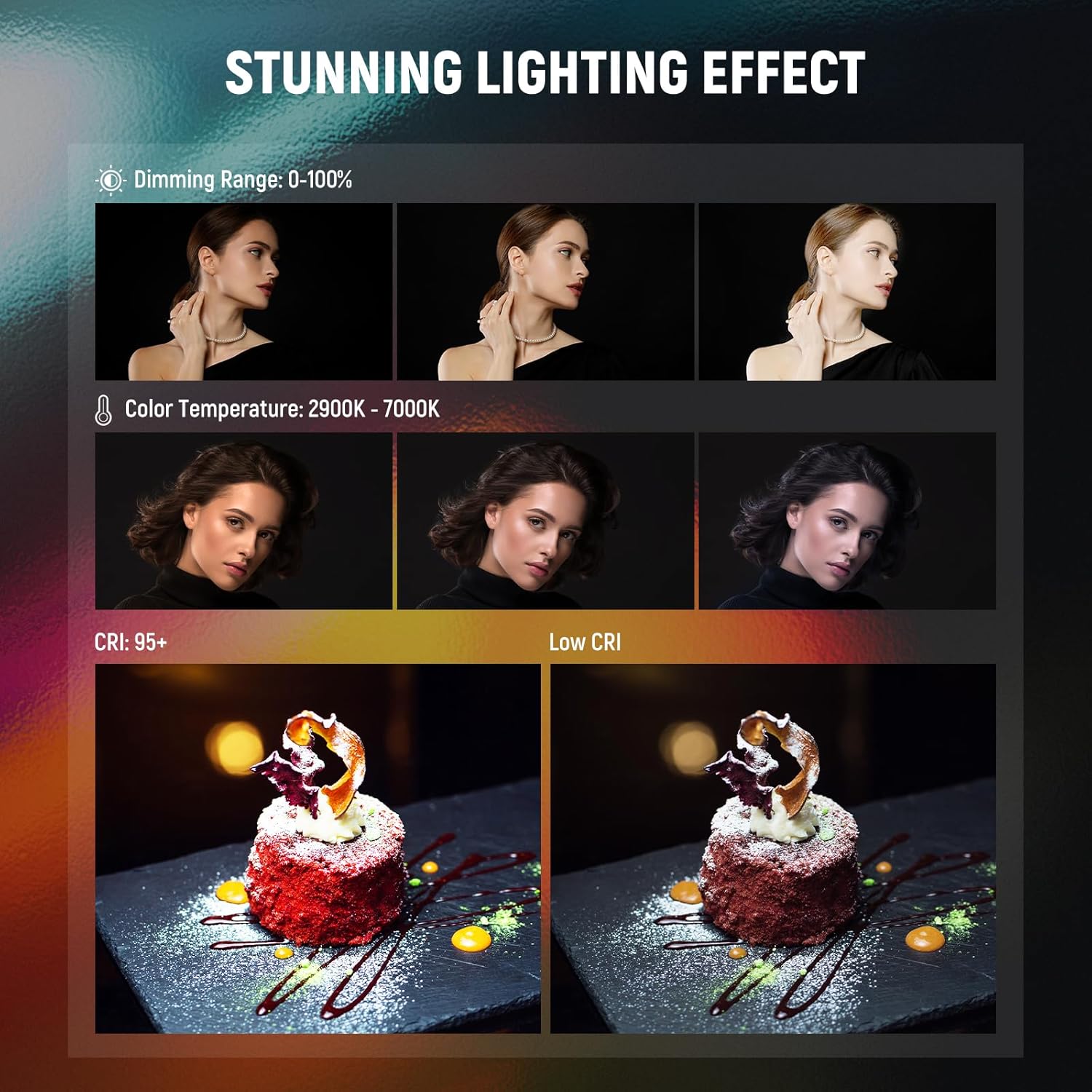 Kit de Luz Led Neewer NW48 II de 48 W con Control Remoto  3