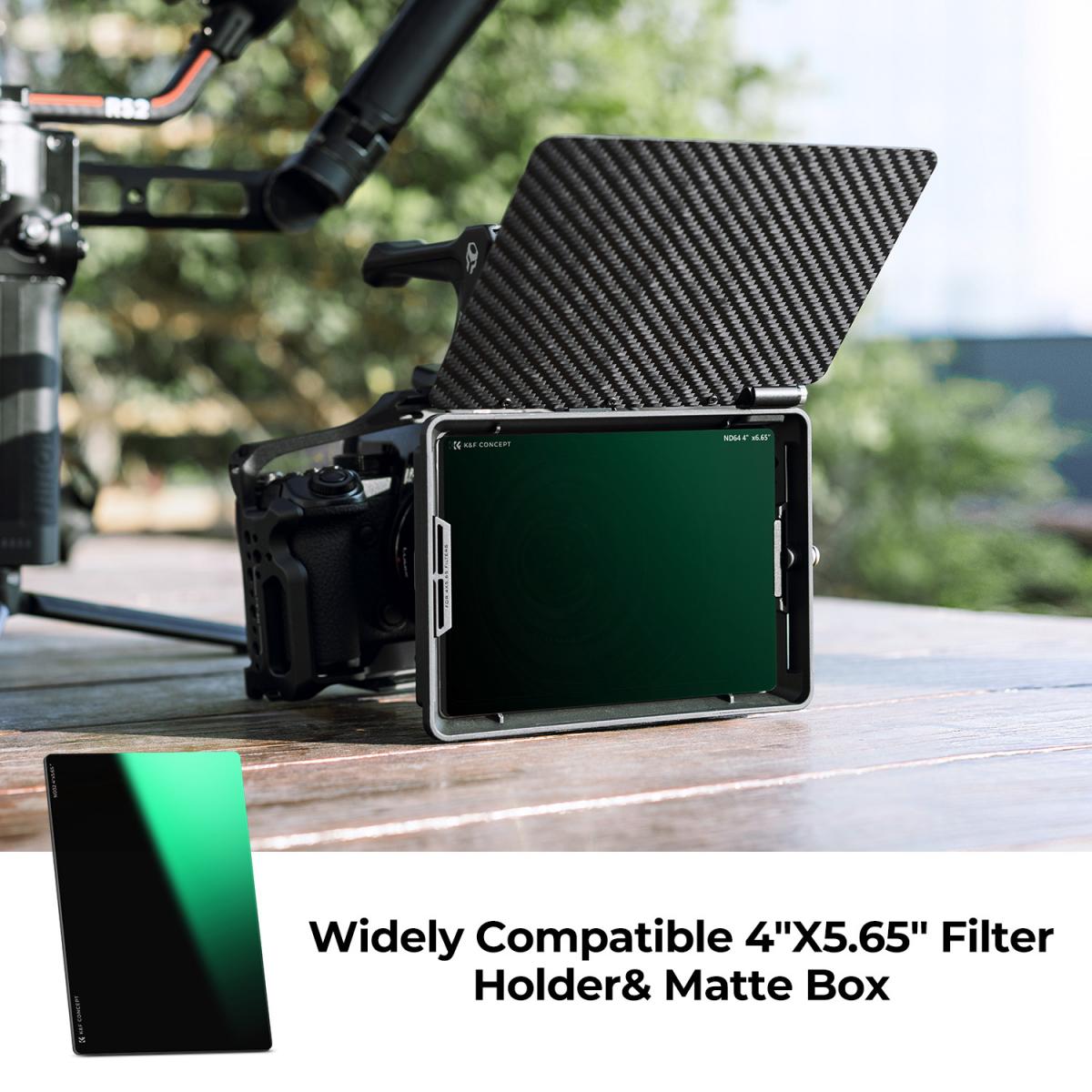 Filtro K&F Concept ND64 para Matte Box de 4x5,65