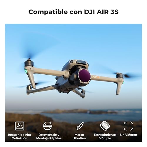 Kit de Filtros ND+PL K&F Concept Nano-X para DJI Air 3S 2