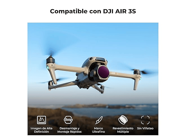 Kit de Filtros ND+PL K&F Concept Nano-X para DJI Air 3S