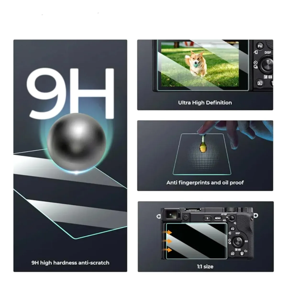 Protector de Pantalla K&F Concept para Sony a6000 Series 4