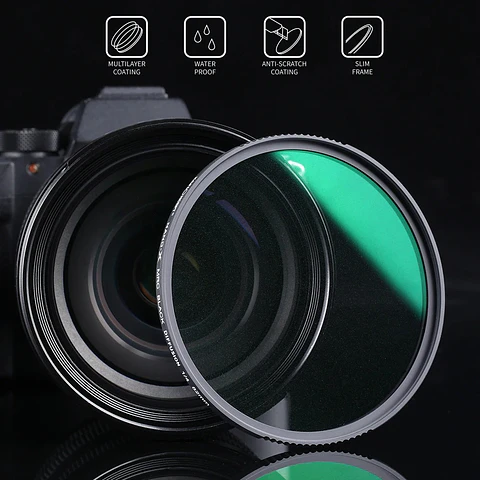 Filtro Black Mist 1/8 K&F Concept Nano-A de 72 mm