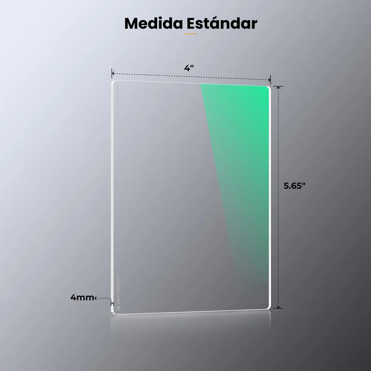Filtro K&F Concept ND16 Para Matte Box de 4 x 5,65