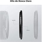 Anillo Adaptador K&F Concept Step Up 58‑67 mm (2 Unidades) 3