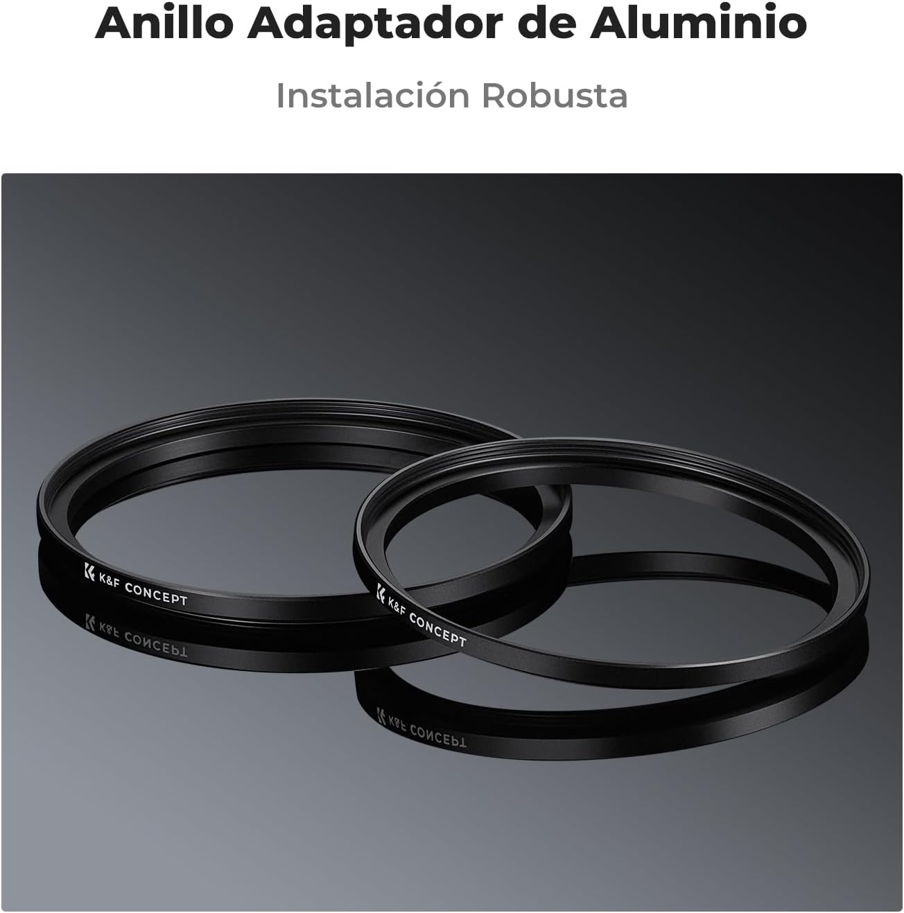 Anillo Adaptador K&F Concept Step Up 58‑67 mm (2 Unidades) 4