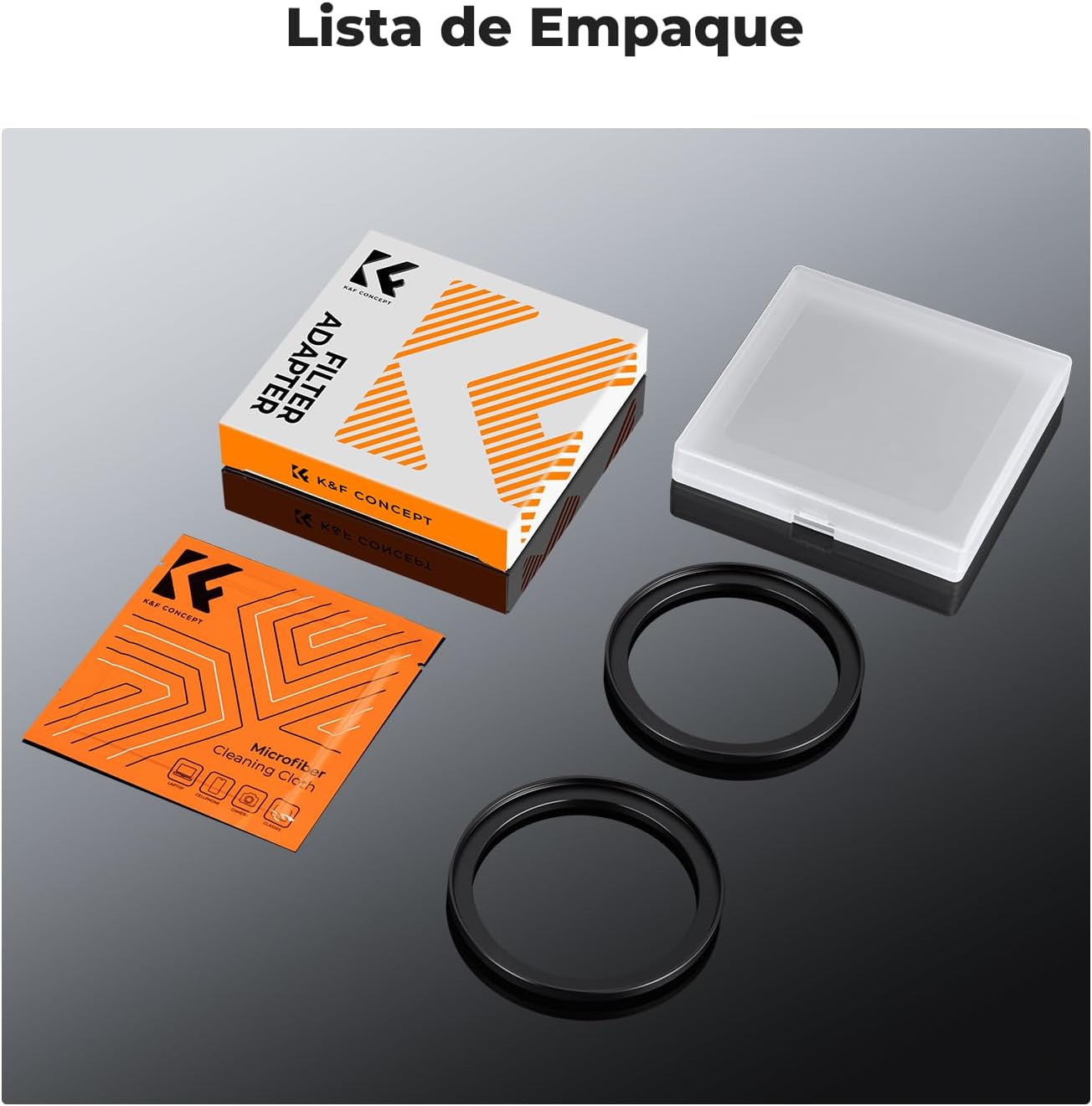 Anillo Adaptador K&F Concept Step Up 58‑67 mm (2 Unidades) 6