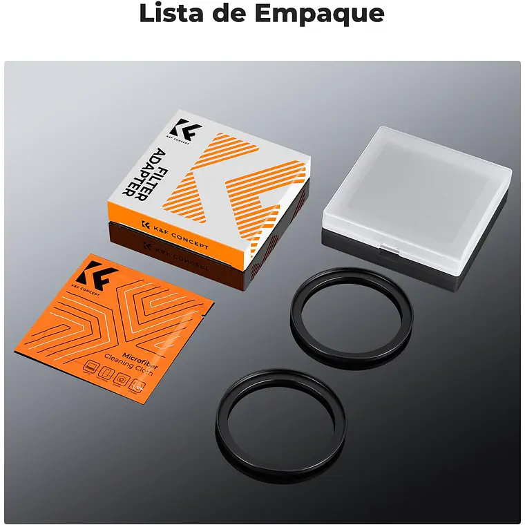 Anillo Adaptador K&F Concept Step Up 58‑67 mm (2 Unidades) 6